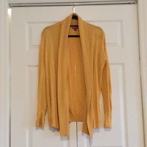 Mustard Ribbed Cardigan
